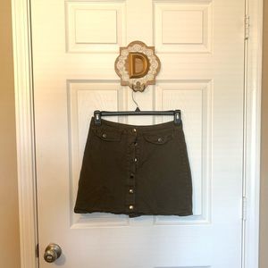 Button down skirt